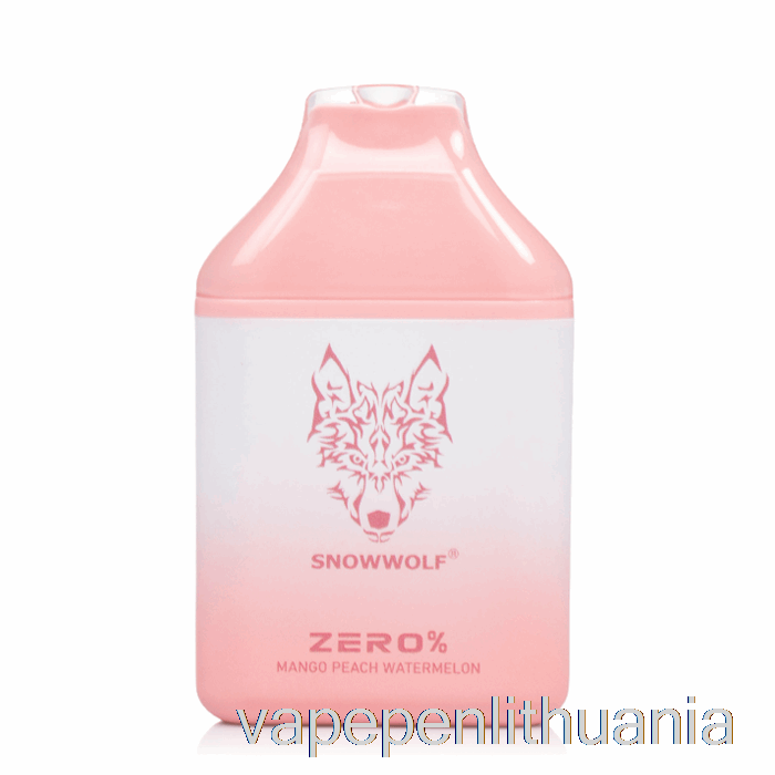 Snowwolf Zero 5500 0% Be Nikotino Vienkartinis Mango Persikas Arbūzas Vape Skystis